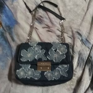 A blue jean adjust straps silver  Michael kors